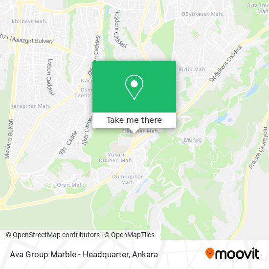 Ava Group Marble - Headquarter map