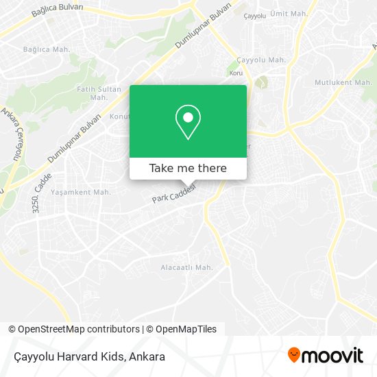 Çayyolu Harvard Kids map