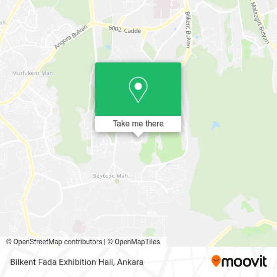 Bilkent Fada Exhibition Hall map
