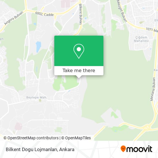 Bilkent Dogu Lojmanları map
