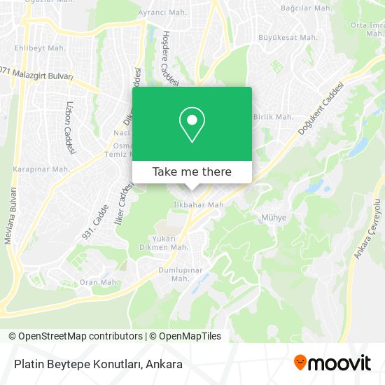 Platin Beytepe Konutları map