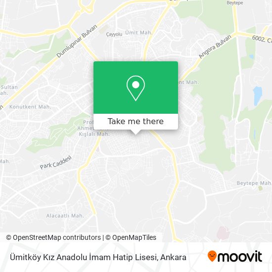 Ümitköy Kız Anadolu İmam Hatip Lisesi map