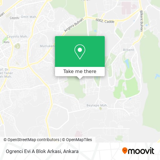 Ogrenci Evi A Blok Arkasi map