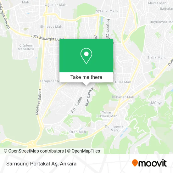 Samsung Portakal Aş map
