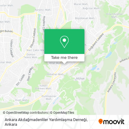 Ankara Akdağmadenliler Yardımlaşma Derneği map