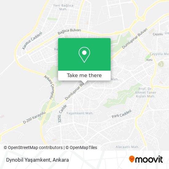 Dynobil Yaşamkent map