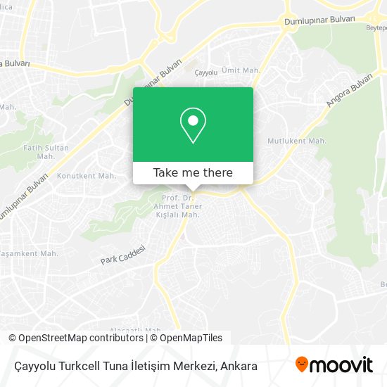 Çayyolu Turkcell Tuna İletişim Merkezi map