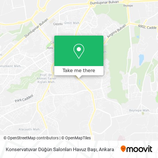 Konservatuvar Düğün Salonları Havuz Başı map