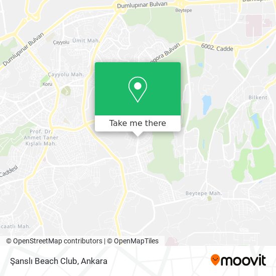 Şanslı Beach Club map