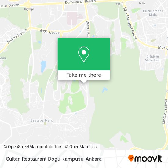 Sultan Restaurant Dogu Kampusu map