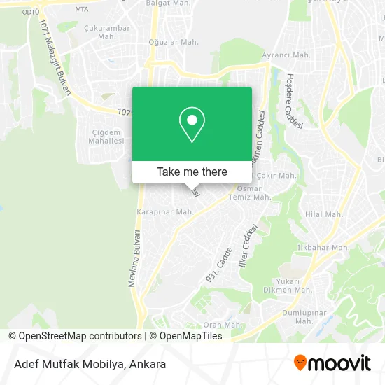 Adef Mutfak Mobilya map