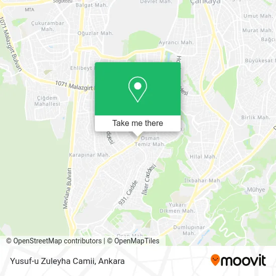 Yusuf-u Zuleyha Camii map