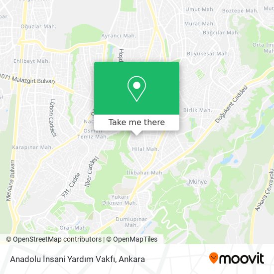 Anadolu İnsani Yardım Vakfı map