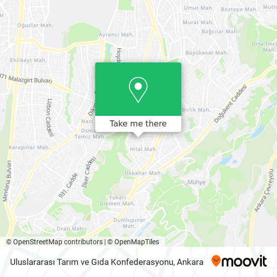 Uluslararası Tarım ve Gıda Konfederasyonu map