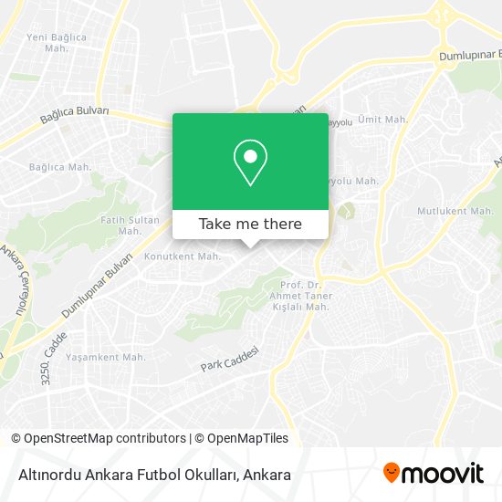 Altınordu Ankara Futbol Okulları map