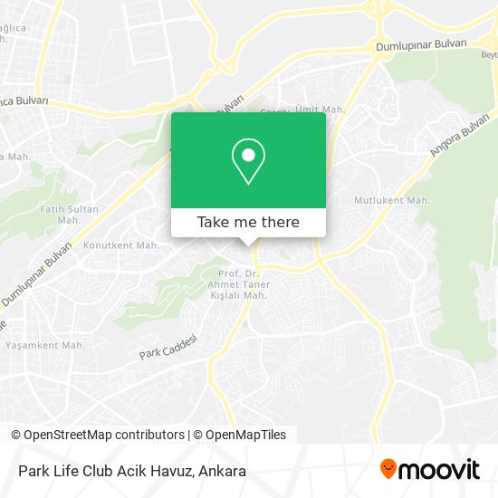 Park Life Club Acik Havuz map