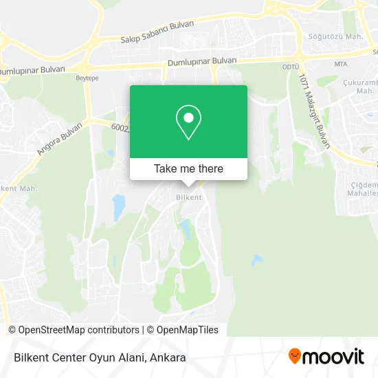 Bilkent Center Oyun Alani map