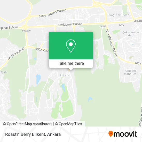 Roast'n Berry Bilkent map