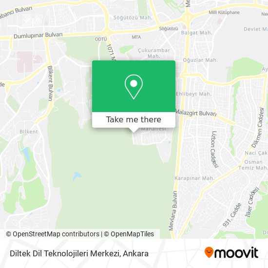 Diltek Dil Teknolojileri Merkezi map