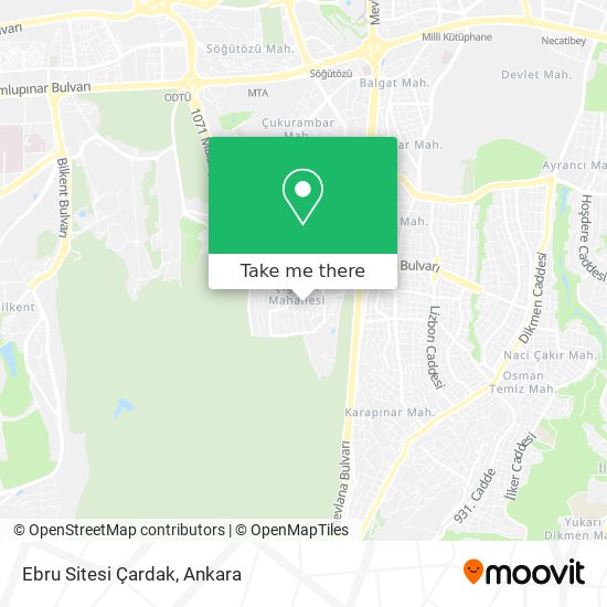 Ebru Sitesi Çardak map