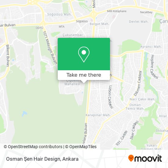 Osman Şen Hair Design map