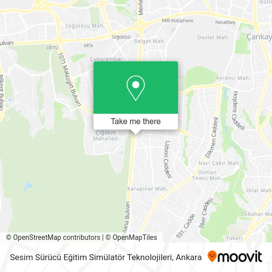 Sesim Sürücü Eğitim Simülatör Teknolojileri map