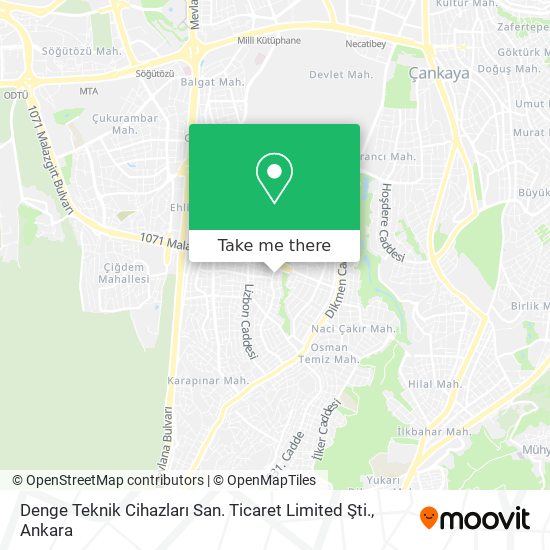 Denge Teknik Cihazları San. Ticaret Limited Şti. map