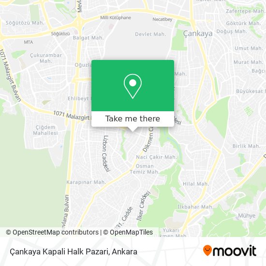 Çankaya Kapali Halk Pazari map