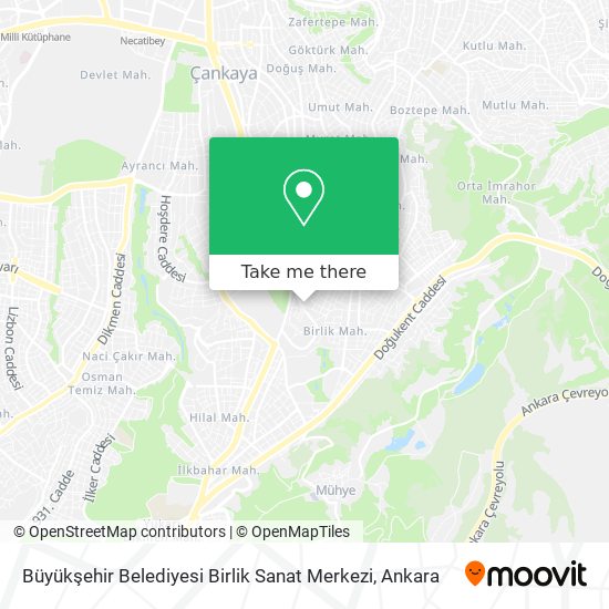 Büyükşehir Belediyesi Birlik Sanat Merkezi map
