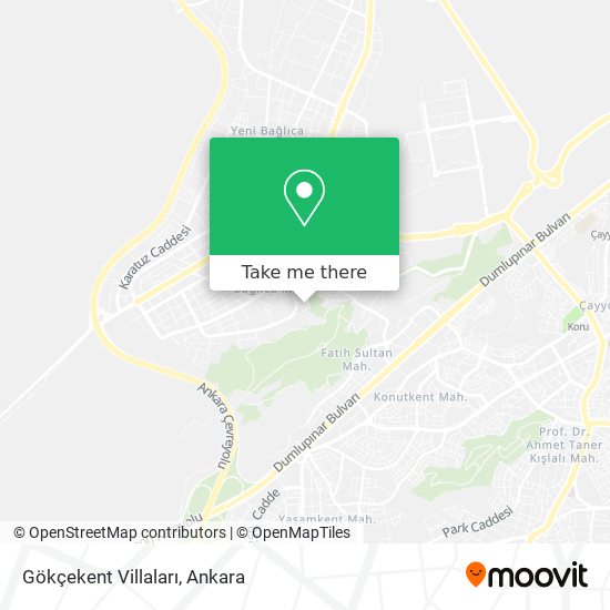 Gökçekent Villaları map