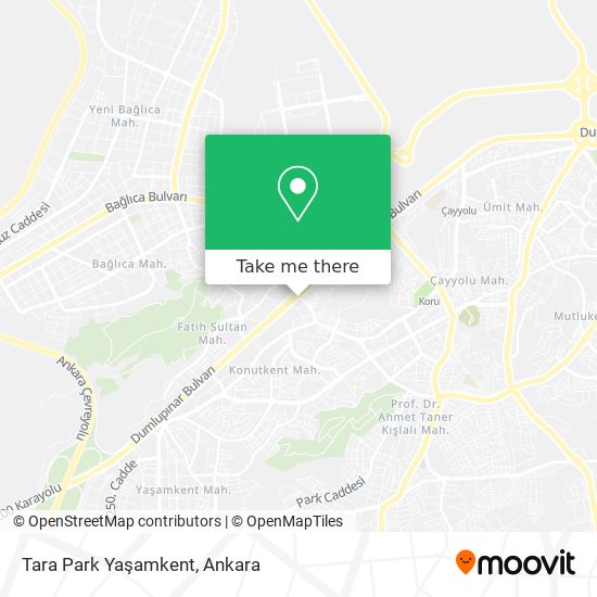 Tara Park Yaşamkent map