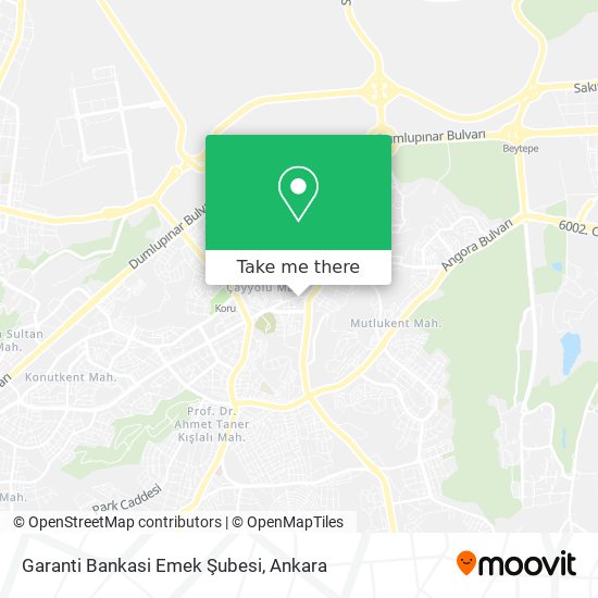 Garanti Bankasi Emek Şubesi map