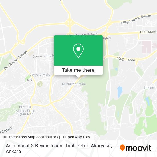 Asin Insaat & Beysin Insaat Taah Petrol Akaryakit map