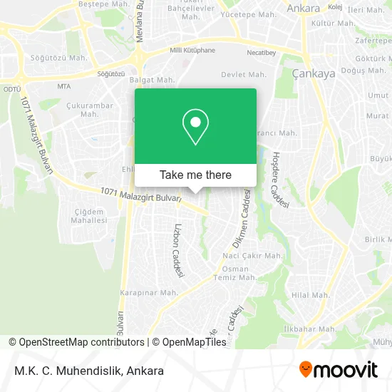 M.K. C. Muhendislik map