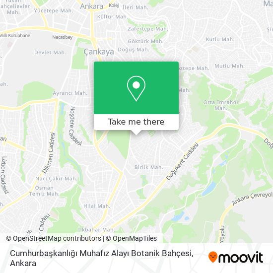 Cumhurbaşkanlığı Muhafız Alayı Botanik Bahçesi map