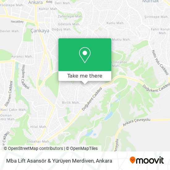 Mba Lift Asansör & Yürüyen Merdiven map