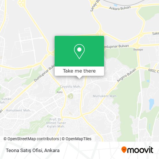 Teona Satış Ofisi map