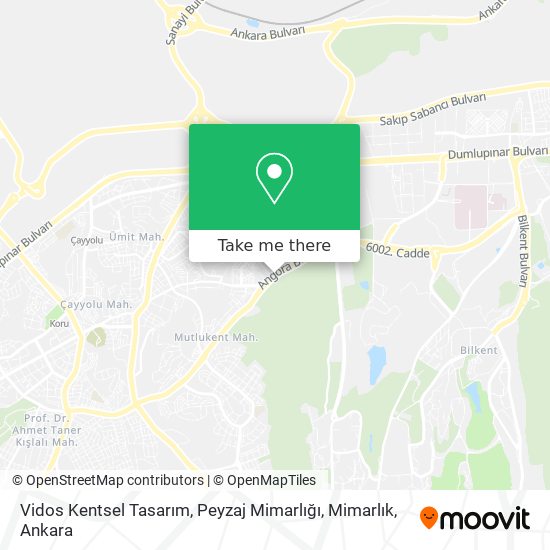 Vidos Kentsel Tasarım, Peyzaj Mimarlığı, Mimarlık map