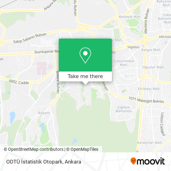 ODTÜ İstatistik Otopark map