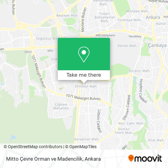 Mitto Çevre Orman ve Madencilik map