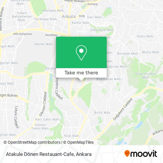Atakule Dönen Restauant-Cafe map