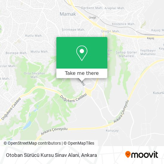 Otoban Sürücü Kursu Sinav Alani map