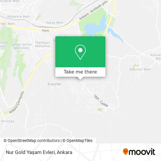 Nur Gold Yaşam Evleri map