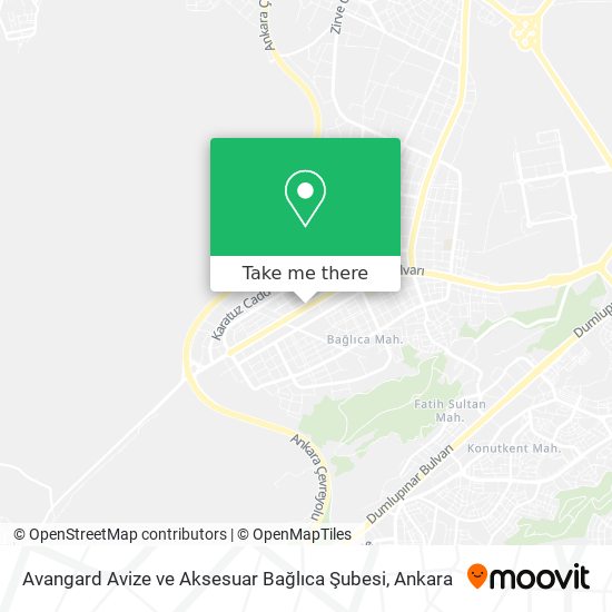 Avangard Avize ve Aksesuar Bağlıca Şubesi map