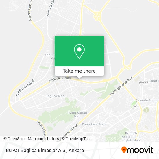 Bulvar Bağlıca Elmaslar A.Ş. map