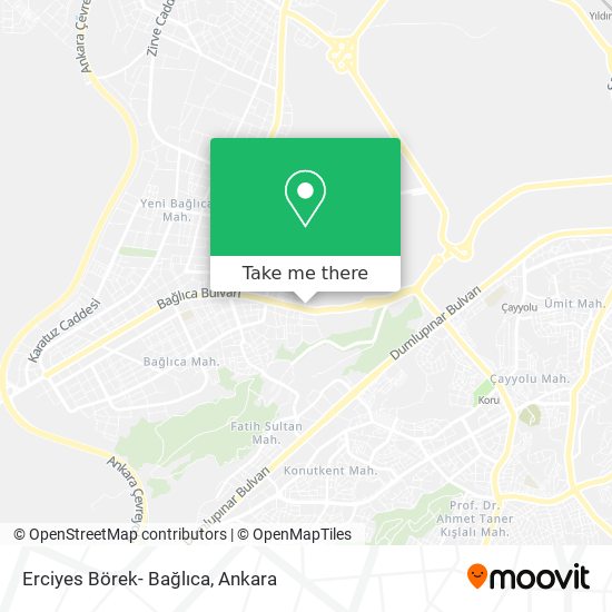 Erciyes Börek- Bağlıca map