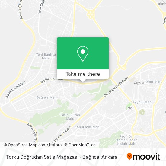 Torku Doğrudan Satış Mağazası - Bağlıca map