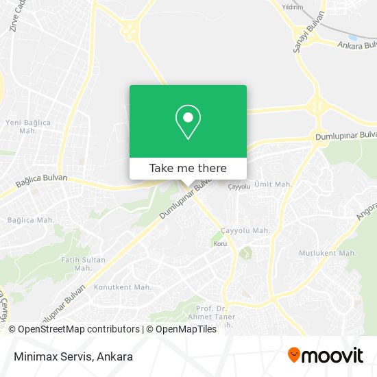 Minimax Servis map