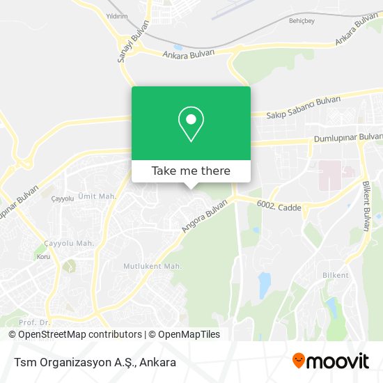 Tsm Organizasyon A.Ş. map