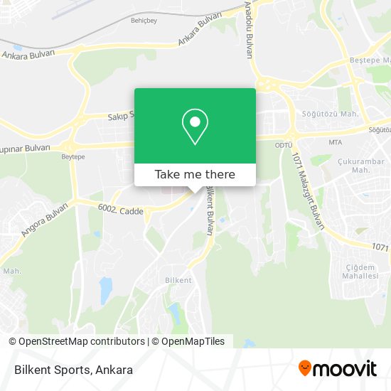 Bilkent Sports map